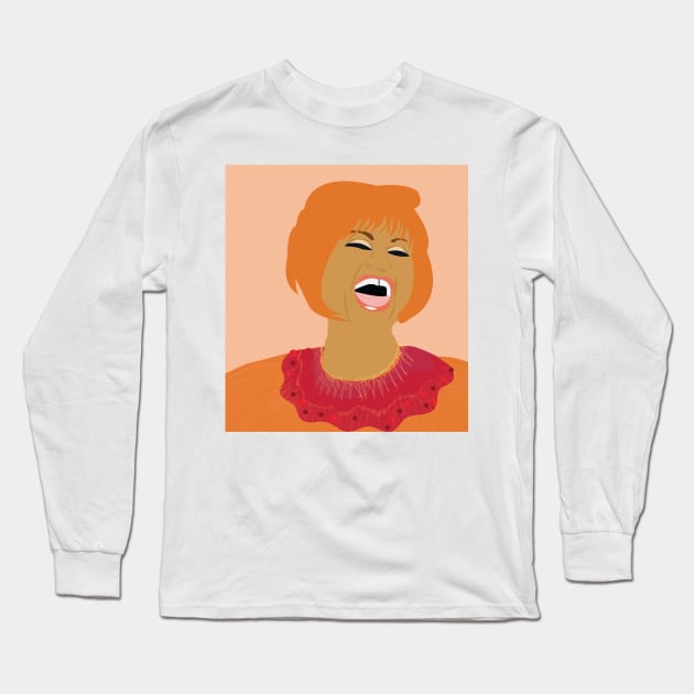 Celia Cruz Long Sleeve T-Shirt by Hermanitas Design